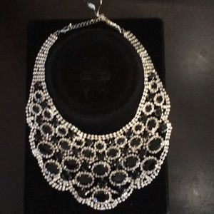 Statement Jewelry.  Rhinestones with black stones
